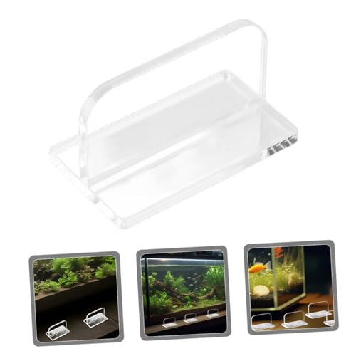 6pcs Aquarium Lid Handle Clear Acrylic Grip for Fish Tank Covers Replacement Parts for Aquariums Stable and Easy Installation and Reusable Fish Tank Supplies