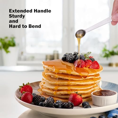 20PCS Measuring Cups and Spoons Set,Stainless Steel,with Leveler | 304 food-grade steel, dual-scale markings, one-piece construction, nesting storage, dishwasher safe, dry & liquid ingredients - size: 20PCS