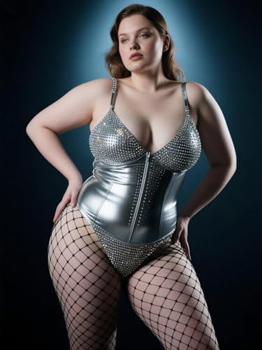 lmotpe Plus Size Fishnet Tights Stockings Women's High Waist Stockings for Women - color: Black Lms Mesh 3
