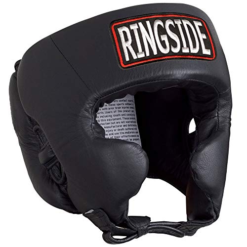 Ringside Competition-Like Boxing Headgear with Cheeks - color: Black, size: X-Large