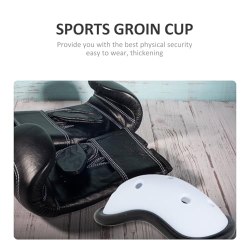 2Pcs Youth Groin Protector Boxing Guard with Breathable Removable Padding, Athletic Groin Cup for Taekwondo, MMA, Football, and Martial Arts Training