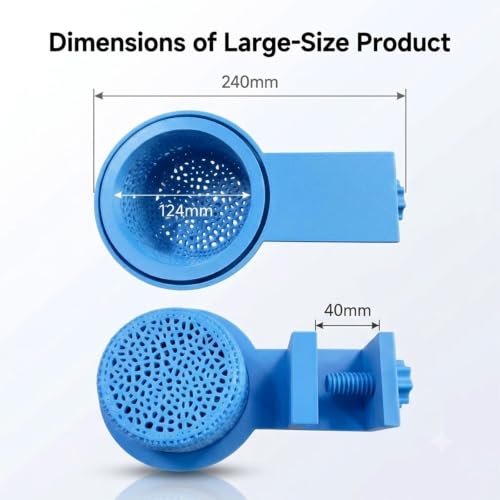 Aquarium Water Change Diffuser, Spill-Free Tool for Rimless & Rimmed Fish Tanks, Protects Substrate & Plants, Safe for Fish and Shrimp (Large) - size: Large