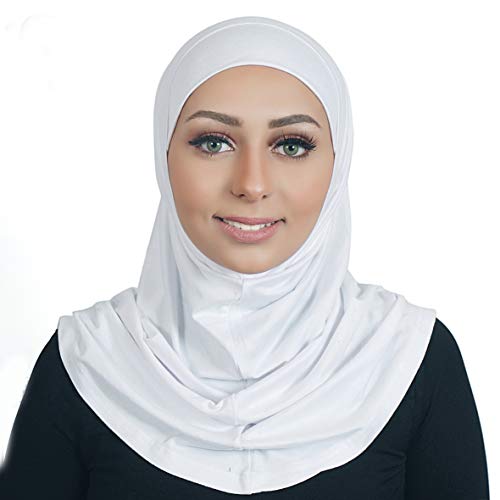 Hijab Al Amira 2 pcs - Al Amira 2 pcs Hijab Underscarf, Bandana - Hijab Accessories - color: White