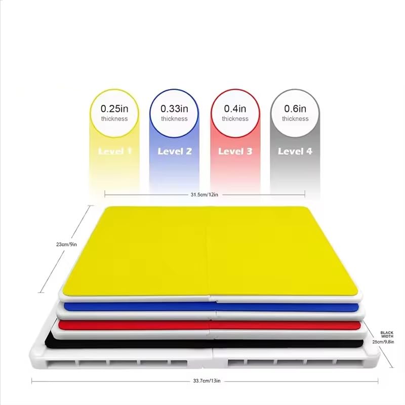 Level 1 to 4, 4 Pack Rebreakable Boards Martial Arts,Taekwondo Break Board High Strength Plastic Reusable Professional Board Karate Martial Arts Break Board Training Equipment