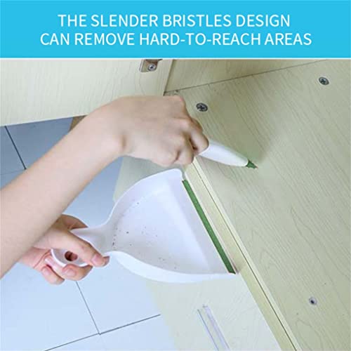 Dust pan Broom Brush Dustpan - Small Broom and Dustpan Set,Mini Broom and Dustpan,Small Dustpan and Brush Set for Home Cleaning, Sofa, Desk, Guinea Pig Cage, Cat Litter etc.(Light Green) - color: Light Green, size: 1 Set