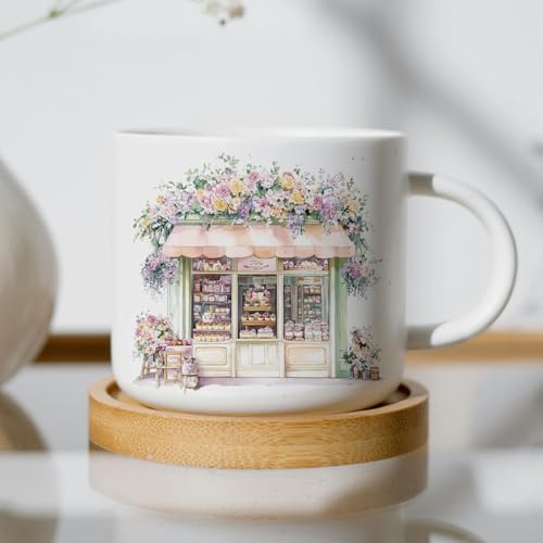 32 Pcs Cozy Tree Shop UV DTF Cup Wraps for 16OZ Glass, 4.3 x 9.4 Inch Cozy House UV DTF Transfer Stickers Waterproof Rub on Transfer Decals for Glass Bottle Vase Furniture Crafts - style: Cozy Tree Shop