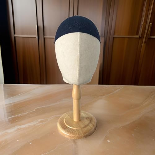Muslims Prayer Hat Cotton Knitting Hat Solid Hat Men's Religious Hat for Adult Women - color: Black