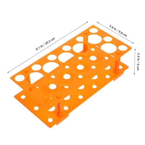Lab Tube Rack 26 Holes for 30mm and 16.3mm Test Tubes Storage Organizer for 50ml / 10ml / 15ml