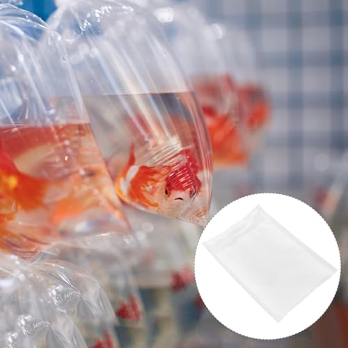 100pcs 15x22cm Live Fish Transport Bags Oxygen Filling Sealable Leakproof Pouches for Aquarium Fish Fry and Shrimp Shipping
