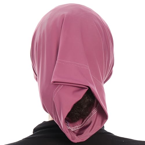 Hijab Caps Underscarf for Women – Black Hijab Cap Underscarf Turban Dreadlocks Tube – Muslim Accessories Headscarf - color: Lila