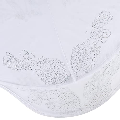 SIQITECHNO Elegant Hijab for Women Muslim Turban Scarf Islamic Headscarf Muslimah Turban Arabian Headwear Eid Scarf Shawl - color: White