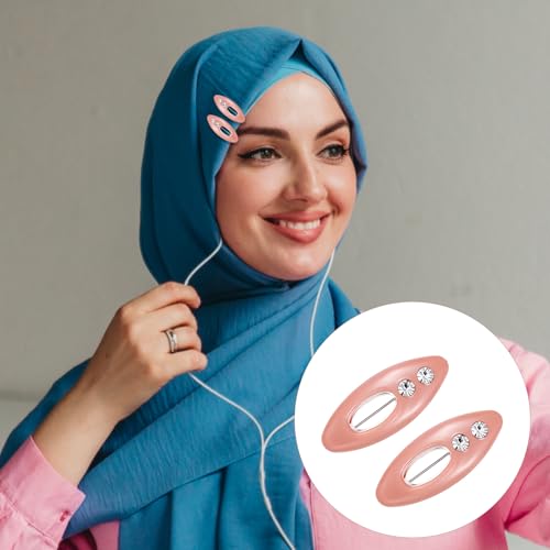 24 Pcs Hijab Pins for Women Muslim, Colorful Plastic Hijab Pins for Scarves, Hijabs, Shawls, Non-Slip Clips