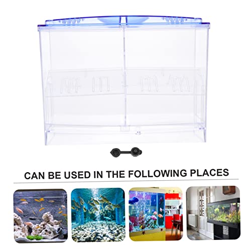 Double Layer Isolation Box for Fish Breeding Aquarium Hatchery Incubator Independent Fish Box for Fry