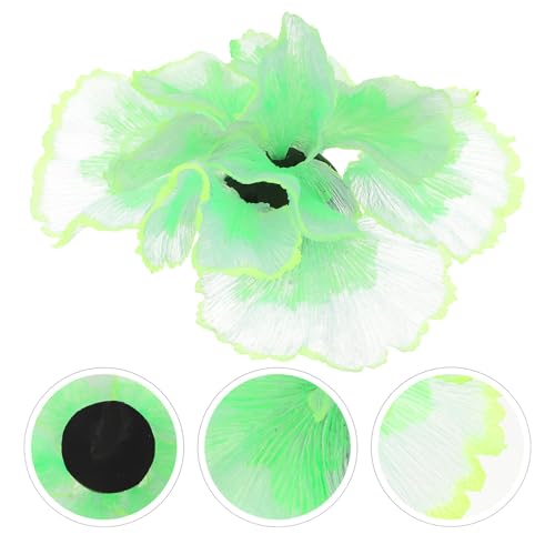 Yardwe Artificial Silicone Aquatic Plant Mini Fish Tank Decoration Lifelike Water Grass for Aquarium Landscape and Fish Pond Ornament