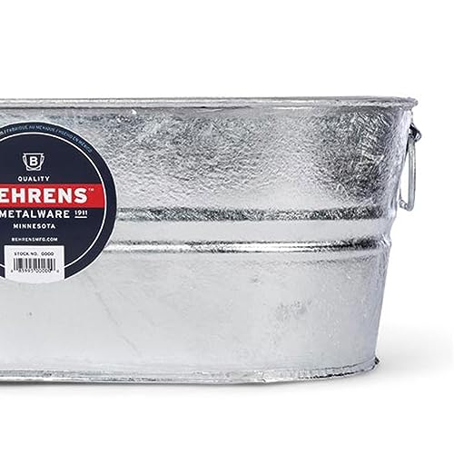 Behrens 0-OV 5-1/2-Gallon Oval Steel Tub - size: 5-1/2-Gallon