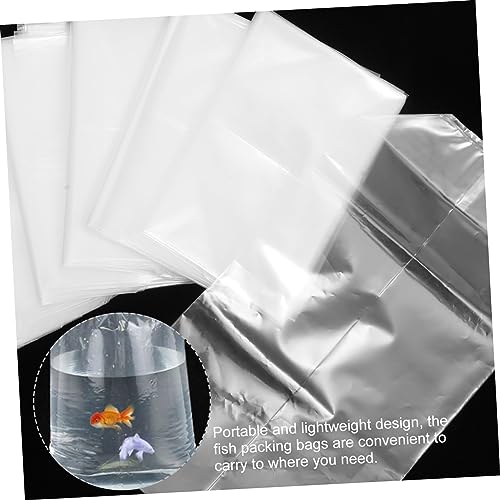 Toddmomy 50pcs Ornamental Fish Packing Bags Lightweight Fish Transport Containers for Aquarium Shipping and Safe for Live Transport