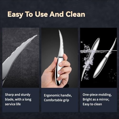 Shrimp Deveiner Tool Stainless Steel Shrimp Deveining Tool Seamless Shrimp Peeler and Deveiner Tool Efficient Shrimp Peeler and Shrimp Cleaner Shrimp Knife for Easy Shrimp Deveining