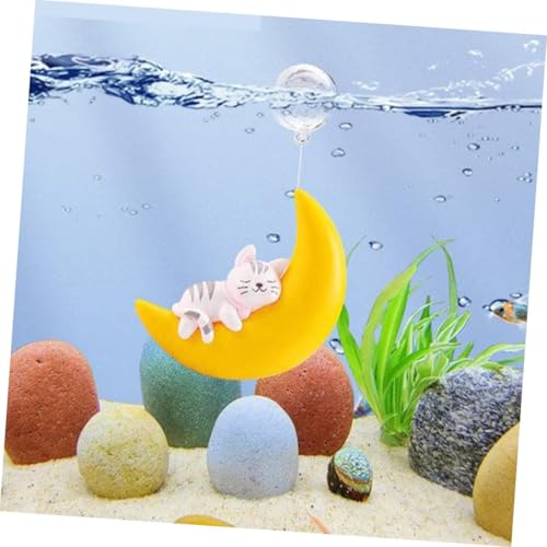 Aquarium Feeding Tray with Suction Cups, with a Cute Moon Animal PVC Gift | Cute Moon Animal Design,Fish feeder