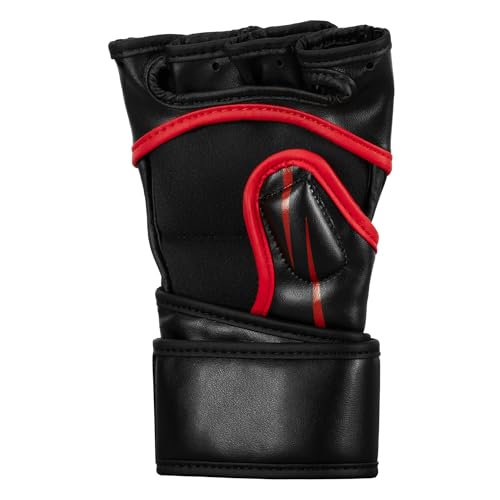 Title MMA Contender Training Gloves - color: Red/Black, size: Large