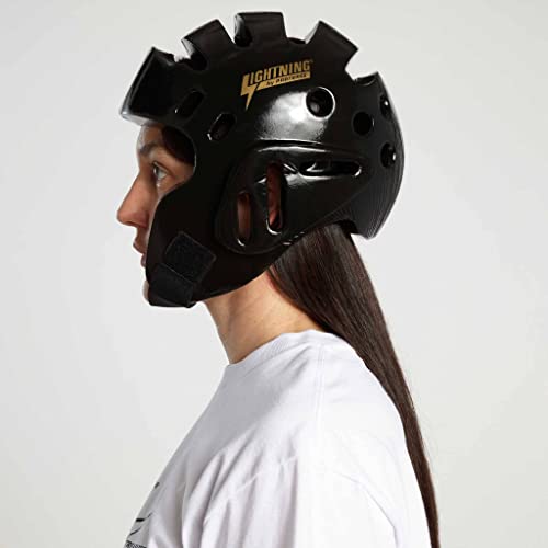 Proforce Lightning Karate/Martial Arts Sparring Headgear - color: Black, size: Youth