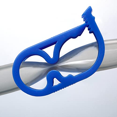 Murtenze Siphon Hose Clamp, Blue, 6Pcs | Flow Control Clamp, Adjustable Tube Clamp, Plastic Tubing Clamps - color: Blue