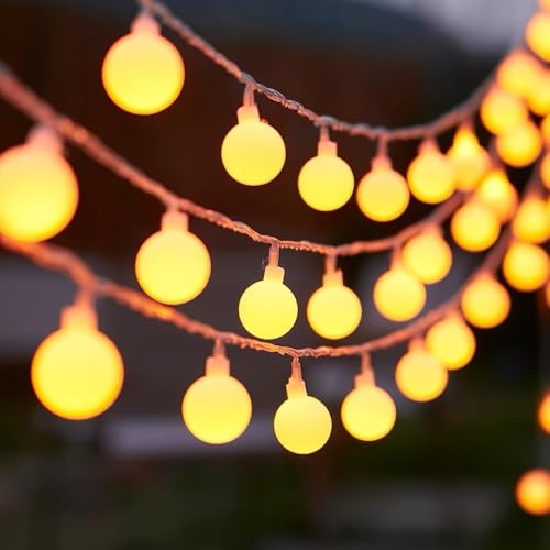 Globe String Lights USB LED Fairy Lights Selectable Warm White for Party Wedding Bedroom, Warmcolors - color: Warmcolors