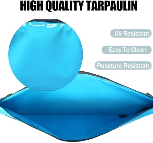MORXPLOR Insulated Fish Cooler Bag for Fishing 41x17 47x17In 50x20In 60x24 72x30 80X40 Inches,Large Insulated Fish Kill Bag,Fishing Catch Bag Cooler with Water-resistant Zipper - color: 50inch aqua