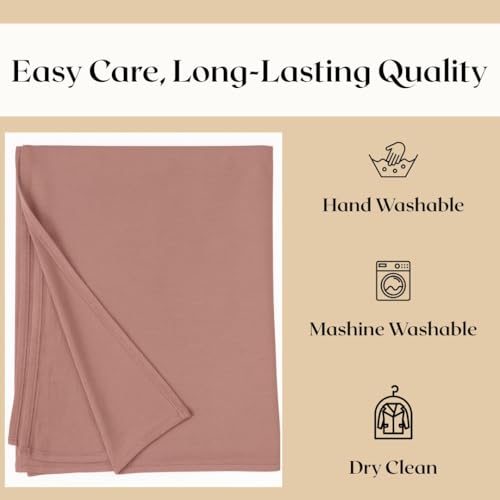 Premium Bamboo Jersey Hijab Scarves -Turban Head Wraps for Women, Fashion Headbands Long Plain Muslim Shawls - color: Light Pink