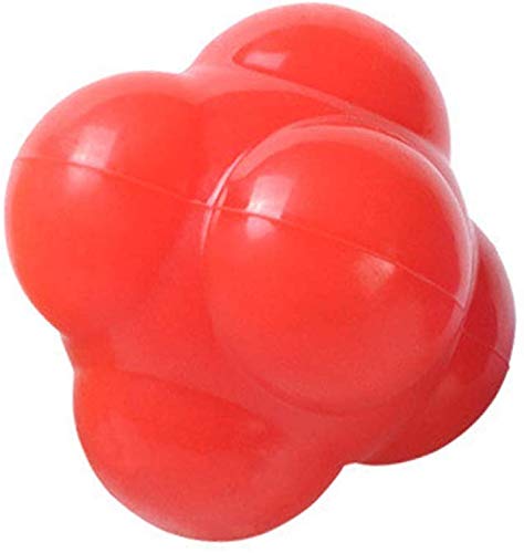 Reaction Ball, Hand-Eye Coordination Training Equipment | 6-Sided Agility Training Ball for Baseball, Soccer, Lacrosse, Basketball, Softball
