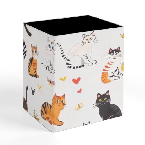 Cat Fish Tank Butterfly Pencil Holder,Pen Holder Cup,Pencil Cup Holder,Makeup Brush Holder,Desk Office Pen Organizer