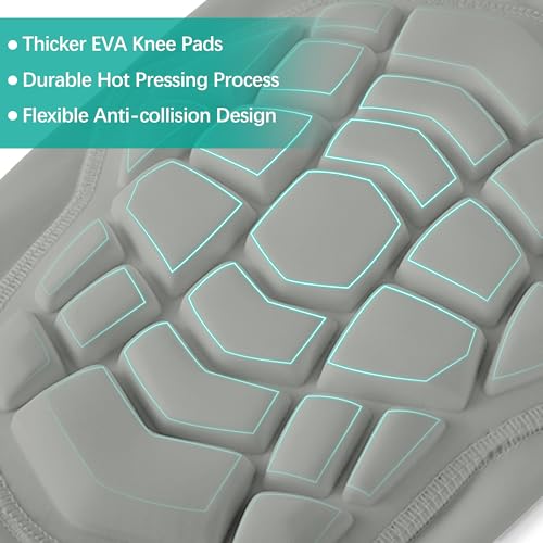 Knee Pads Compression Leg Sleeve Wrestling Volleyball Football Knee Pads, Knee Compression Sleeve for Youth Adult, 1 pair of Knee Sleeves ((#1) Gray-2pcs,Small) - color: (#1) Gray-2pcs, size: Small
