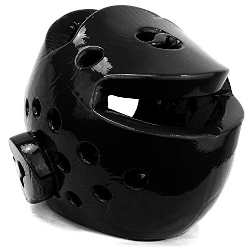 AAMA Taekwondo and Karate Sparring Foam Head Guard - color: BLACK, size: Small