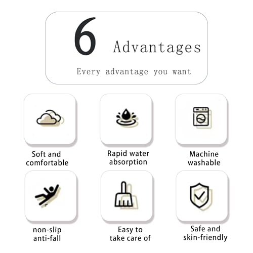 Gangdise 12 PCS Thickened Plush Interlocking Floor Mat Fluffy Square Tiles EVA Foam Matswith 16 Edgings Soft Anti-Slip Exercise Play Mat for Room (White) - color: White