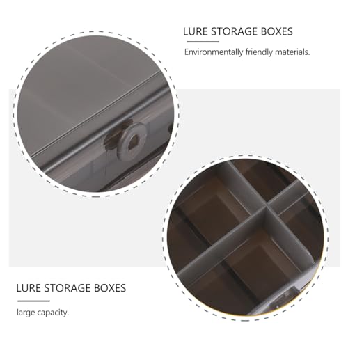 ibasenice Double-Side Fishing Box Fishing Tackle Box with Lures Small Lure with Dividers Bait Storage Container for Freshwater Carry