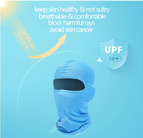Balaclava Sun/uv face mask UPF 50+ ski mask Neck Gaiter face Scarf Outdoor Sports 3pack - color: Greenx3