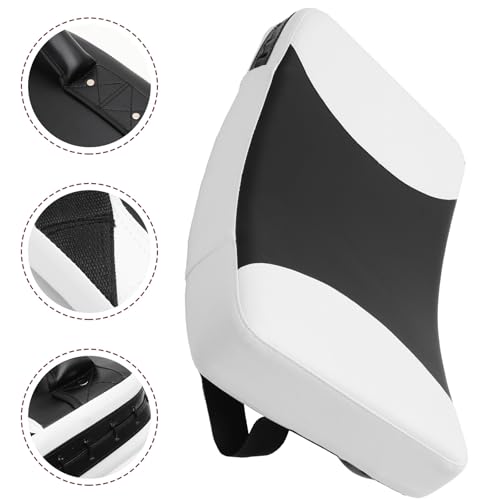 Didiseaon Taekwondo Kicking Pads Martial Arts Punching Targets Large Black and White Curved Handheld Training Shields for Sparring and Kickboxing Sessions