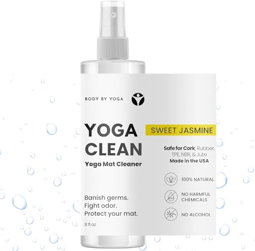 Yoga Mat With Cork-Safe Cleaning Spray To Fight Odor and Protect Your Mat