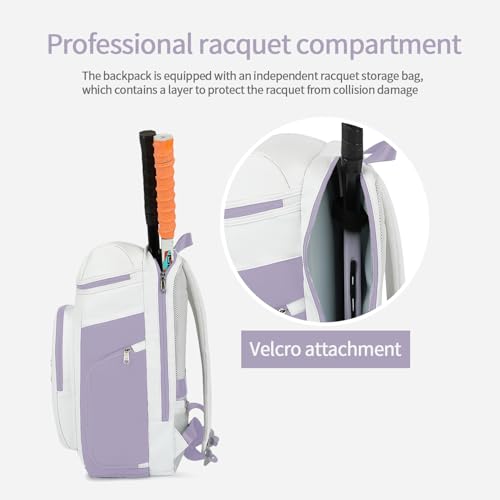 gym duffel bag backpack wrestling bag with shoe compartment 4 kinds of back method waterproof sports walking laptop - color: D-light Purple