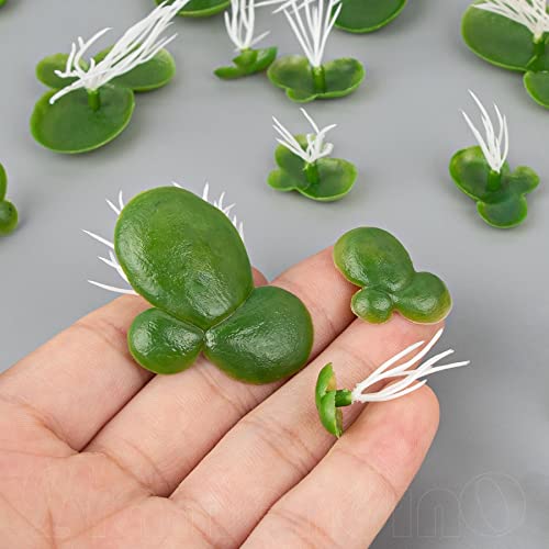 Framendino, 54 Pack Floating Aquarium Plants Artificial Plastic Fake Duckweed Simulation (3 Size) - size: 54 Pack
