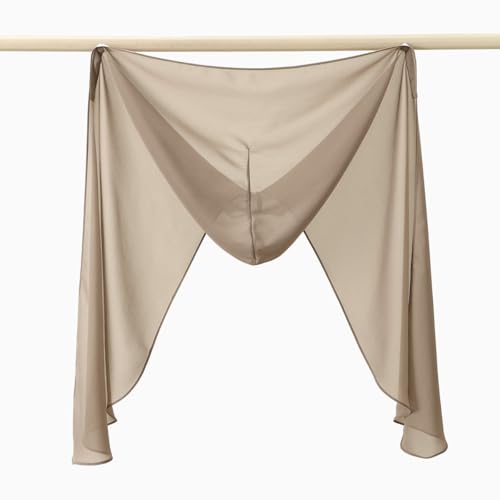 Instant Chiffon Hijab Set 3-in-1 Scarf with Built-in Magnets and Undercaps Head Wraps with Model Cap - color: Light Khaki