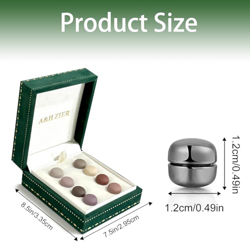 Strong Hijab Magnets for Women - 8 Pack Magnetic Scarf Pins & Clips Secure Hold, Invisible Under Scarf for Muslim Clothing and Accessories - color: Matte Style