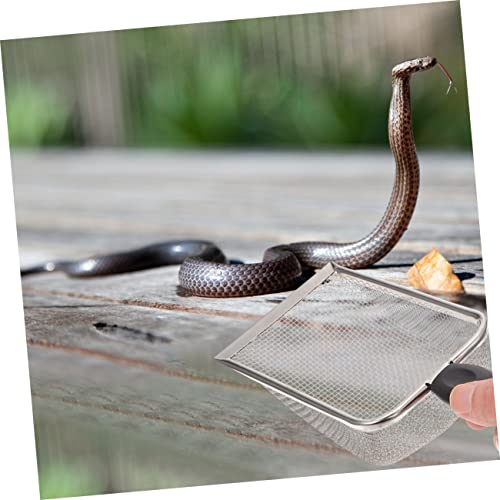 VANZACK 2pcs Stainless Steel Reptile Shovels for Convenient Litter Cleaning Substrate Tool for Tortoises Lizards Snakes and More Practical Accessory for Reptile Care