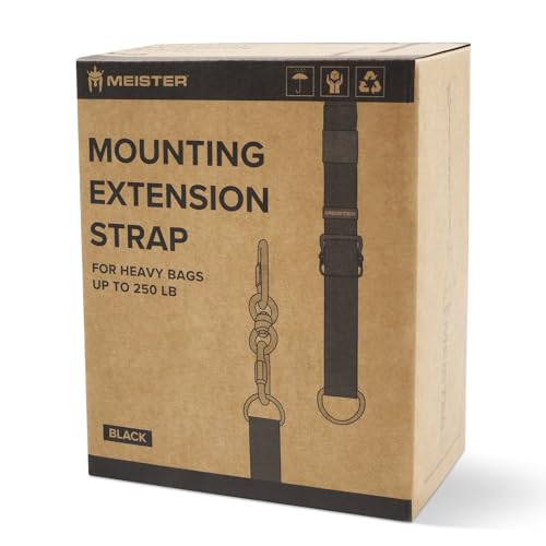Meister Mounting Extension Strap w/Swivel & Carabiners for Hanging Heavy Bags