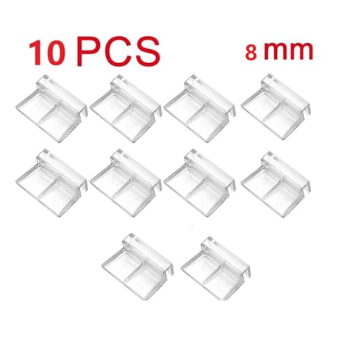 10PCS Transparent Acrylic Aquarium Cover Clip Bracket Holders Universal Lid Clips for Rimless Aquarium