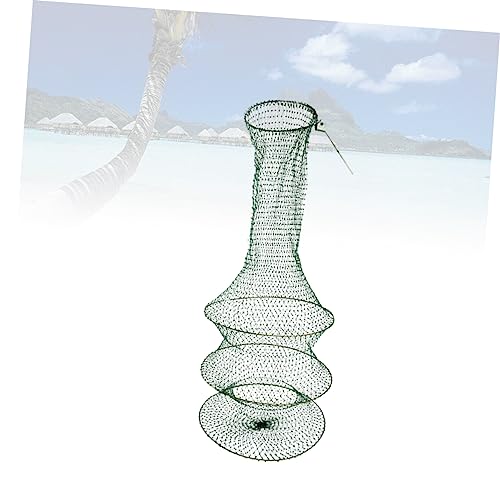 Balacoo Handwoven Foldable Fishing Net Layers Fine Mesh Net for Freshwater Fishing Lightweight Portable Durable Design for Fish and Shrimp Catching