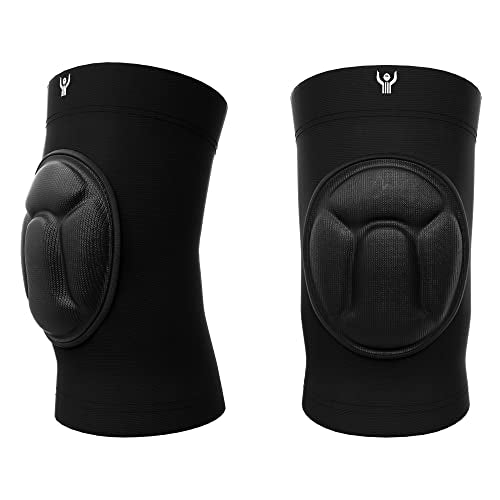 Great Call Athletics 4 Pack Kneepad Wrestling Thick Sponge Anti-slip Protective Compression Padded Knee Sleeve Jiu Jitsu MMA (Small/Medium) - size: Small/Medium
