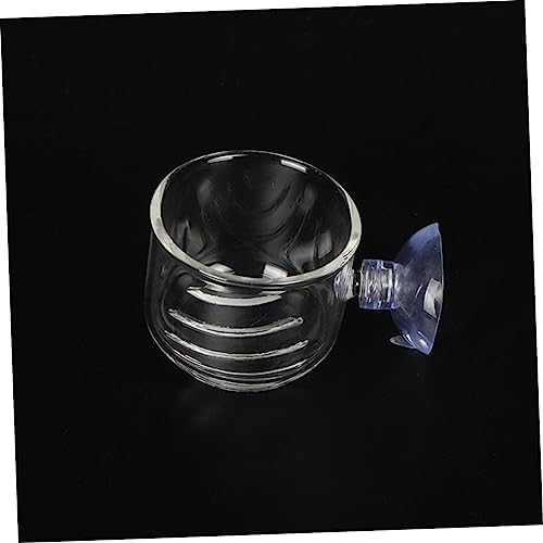Enhance Your Aquarium Experience Glass Feeding Cups for Small Fish Aquarium Equipment Aquatic Supplies Size s - size: S