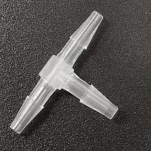 3 Way Tee Connector Equal Barbed T-Fitting 3 Way Hose Barb Adapter for Laboratory Biochemical Analytical Instruments Food Machinery Aquarium Equipment 100pc/pk (1.6mm 1/16'' Sq) - size: 1.6mm 1/16'' Sq