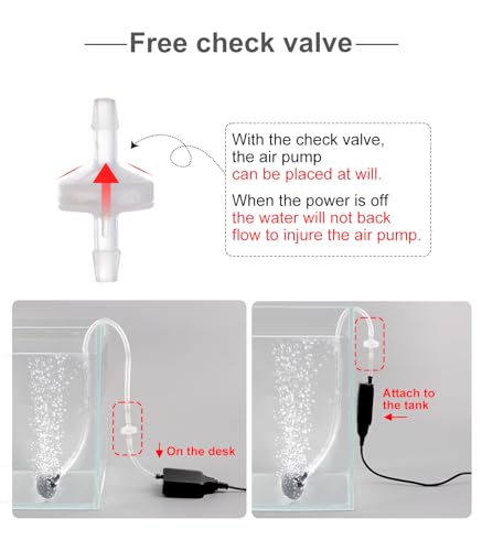 Aquarium Mini Air Aerator Pump for 1-15 Gallon Fish Tank Super Quiet 1.5 Watts - color: Air pump simple kit