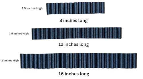 Flexible Wall | Aquarium Substrate Divider 3 Pack | Aquarium Gravel Divider | Separate Gravel in Aquarium or Terrarium | Flexible Wall 3 Sizes Aquarium Decoration, Black